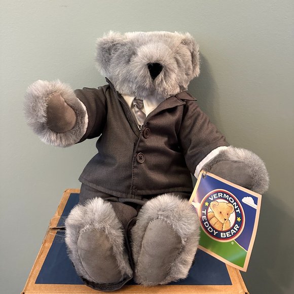 Limited Edition Vermont Teddy Bear Company 50 Shades of Grey Bear - Picture 5 of 8